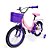 Bicicleta Infantil Love Aro 16 com Rodinhas Laterais, Cestinha, Campainha e Banco de Carona Unitoys - Imagem 3