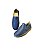 Tênis slip on em couro furos azul marinho - Imagem 3