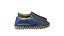 Tênis slip on em couro furos azul marinho - Imagem 2
