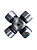 Cruzeta Cardan Cc04 / R10023 23,84 X 61,8mm Graxeira Central - Imagem 2