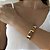 Bracelete Liso Dourado - Imagem 1