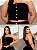 CROPED COM LYCRA PLUSSIZE  - COR PRETA - Imagem 1