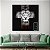 Quadro Decorativo Leão Cruz Luxo 80x80cm - Imagem 1