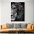Quadro Decorativo Lion Of Judah Black Metade Rosto para Sala - Imagem 1