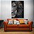 Quadro Decorativo Lion Of Judah Black Metade Rosto para Sala - Imagem 3