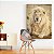 Quadro Decorativo Leão de Judá Albino Deitado p/ Sala Quarto - Imagem 5