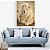 Quadro Decorativo Leão de Judá Albino Deitado p/ Sala Quarto - Imagem 3