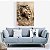 Quadro Decorativo Leão Faraó Luxo - Imagem 5