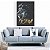 Quadro Decorativo Leão de Judá Black Yeshua Dourado Luxo - Imagem 3