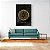 Quadro Decorativo Bitcoin Black Dourado Luxo - Imagem 1