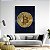 Quadro Decorativo Bitcoin Azul Marinho Luxo Escritório Sala - Imagem 1