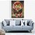 Quadro Decorativo Leão Color 3D Pintura Luxo - Imagem 4