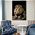 Quadro Decorativo Leão de Judá Deitado Luxo - Imagem 4