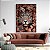 Quadro Decorativo Onça Pintada Flores Luxo - Imagem 1