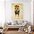 Quadro Decorativo Leão em Pé Fundo Amarelo - Imagem 5