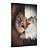 Quadro Decorativo Rosto Metade Leão e Águia - Imagem 2