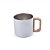 CANECA TÉRMICA - BRANCA - 400ML - ALÇA DE MADEIRA - Imagem 2