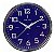 Relógio De Parede Redondo Metalizado Cromo 22,5cm - Imagem 3