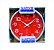 Relógio De Parede Redondo Metalizado Cromo 22,5cm - Imagem 8