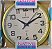 Relógio De Parede Redondo Dourado Metalizado 22,5cm - Imagem 4