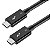 Cabo Ugreen Thunderbolt 3 USB-C 5K 40Gbps 100W 50cm 80324 - Imagem 2