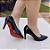 Scarpin Preto Solado Vermelho - Imagem 1