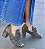 Sandalia Peep Toe Couro Legítimo Salto Bloco - Imagem 5