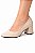 Scarpin Feminino Salto Medio Bloco - Imagem 1