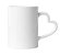 Caneca branca com alça de coração importada - Imagem 1