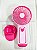 Mini Ventilador Recarregável Logo Urso - Rosa - Imagem 3