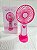 Mini Ventilador Recarregável Logo Urso - Rosa - Imagem 1
