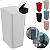Lixeira Cesto De Lixo Tampa Click Para Banheiro E Cozinha 8L - Imagem 1