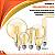 Lâmpada Filamento De Led Vela C35 2W Ambar 127V Soquete E14 - Imagem 2