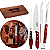 Kit Jogo Trinchante P/ Churrasco Lâminas Aço Inox Tramontina - Imagem 1