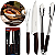 Jogo Trinchante P/ Churrasco Lâminas Aço Inox Tramontina 3pç - Imagem 1