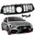 Grade Frontal Mercedes CLA AMG GTR Preto Metálico e Cromado - Imagem 1