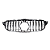 Grade Frontal Mercedes Classe C AMG Black Piano Cromado Câme - Imagem 8