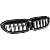 Grade Frontal BMW Carbon Look Série 3 320 330 340 GP Sport M - Imagem 4
