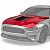Capô Ford Mustang Shelby GT500 Cobra GT Mach 1 Body Kit - Imagem 1