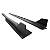 Saia Lateral Ford Mustang Shelby GT500 GT 6th Black Piano - Imagem 4