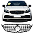 Grade Frontal Mercedes C200 W205 Black Piano Cromado Câmera - Imagem 1