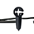 Cabide Veicular Universal Premium Metal Preto Terno carro M - Imagem 10