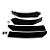Spoiler Aerofólio Frontal BMW 320 330 GP Sport Black Piano - Imagem 6