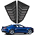 Persiana Lateral Janela Traseira Chevrolet Camaro 6 ZL1 SS - Imagem 3