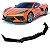 Spoiler dianteiro Chevrolet Corvette Black Piano Para-choque - Imagem 8