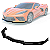 Spoiler dianteiro Chevrolet Corvette Black Piano Para-choque - Imagem 1