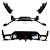 Difusor traseiro BMW 320M 330e Black Piano com Break Light M - Imagem 5