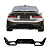 Difusor traseiro BMW Série 3 M LCI 330 320M 2023 Black Piano - Imagem 4