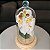 Redoma de Vidro 35 cm-Base Madeira - Imagem 3