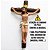 Crucifixo Resina Jesus Cruz Resina Luxo Feito a mão - Imagem 3
